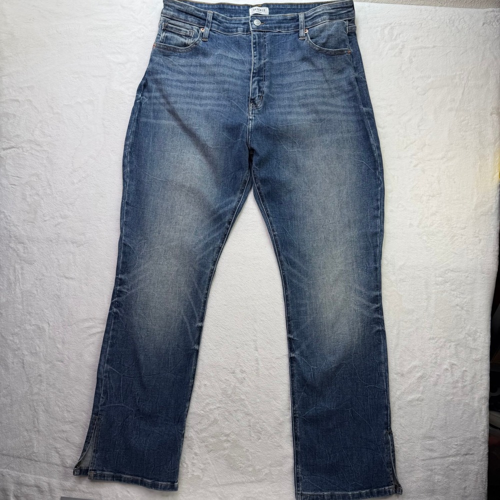 Artemis Vintage Jeans Straight Leg Tummy Control Blue Womens 20 AFD001BTM-P
